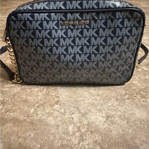 Michael Kors Navy Logo Crossbody Bag